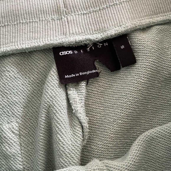 ASOS Pull&Bear mint green long sweat shorts - Picture 5 of 5